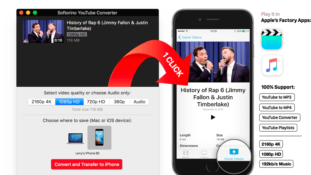 Softorino YouTube Converter – Tải Video từ Youtube và chuyển trực tiếp vào iPhone, iPad