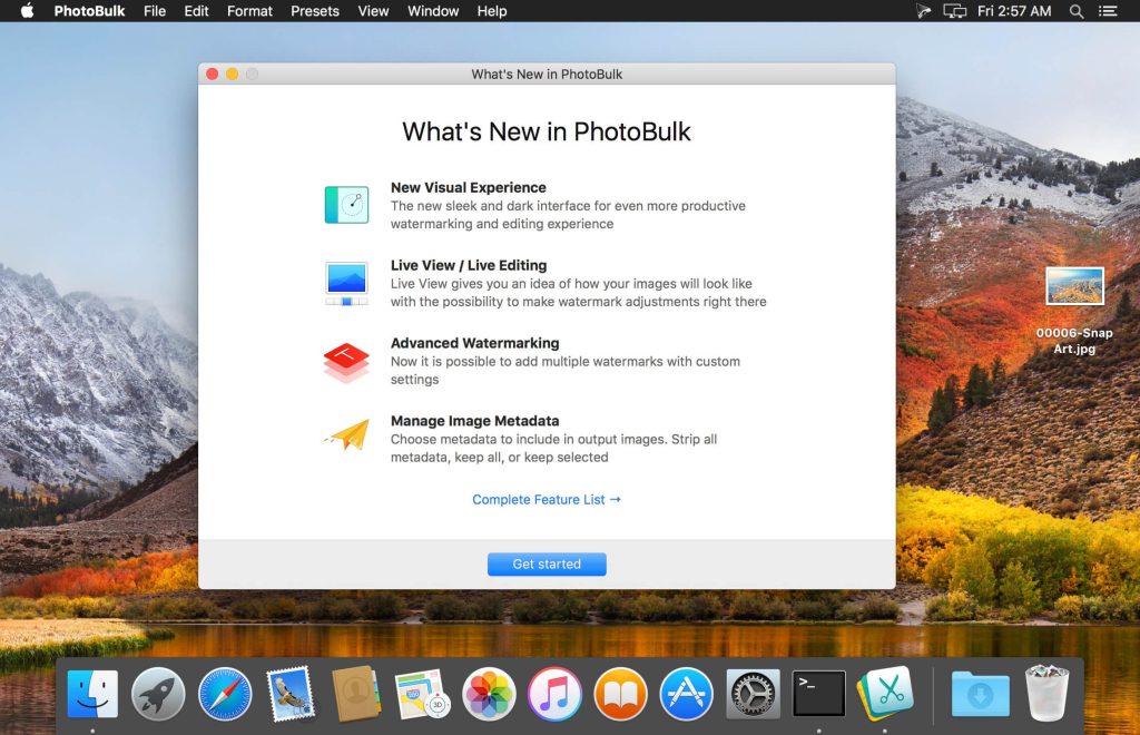 PhotoBulk: Phần mềm chỉnh sửa, thêm watermark hàng loạt cho ảnh