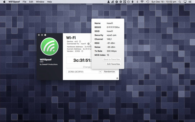 WiFiSpoof – Công cụ thay đổi địa chỉ Mac của card mạng dễ dàng