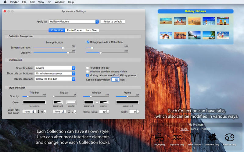 1508531396_icollections_01 iCollections Ứng dụng sắp xếp và quản lý desktop khá hay