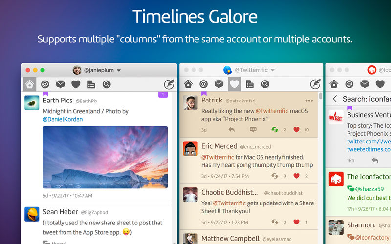 Twitterific – Twitter client trên Mac