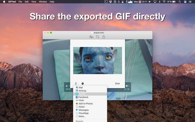 GIF’ted – Công cụ tạo ảnh Gif từ video