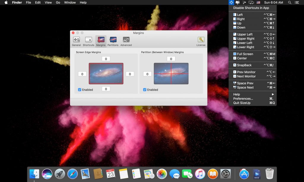 SizeUp – Thêm một công cụ quản lý cửa sổ gọn nhẹ