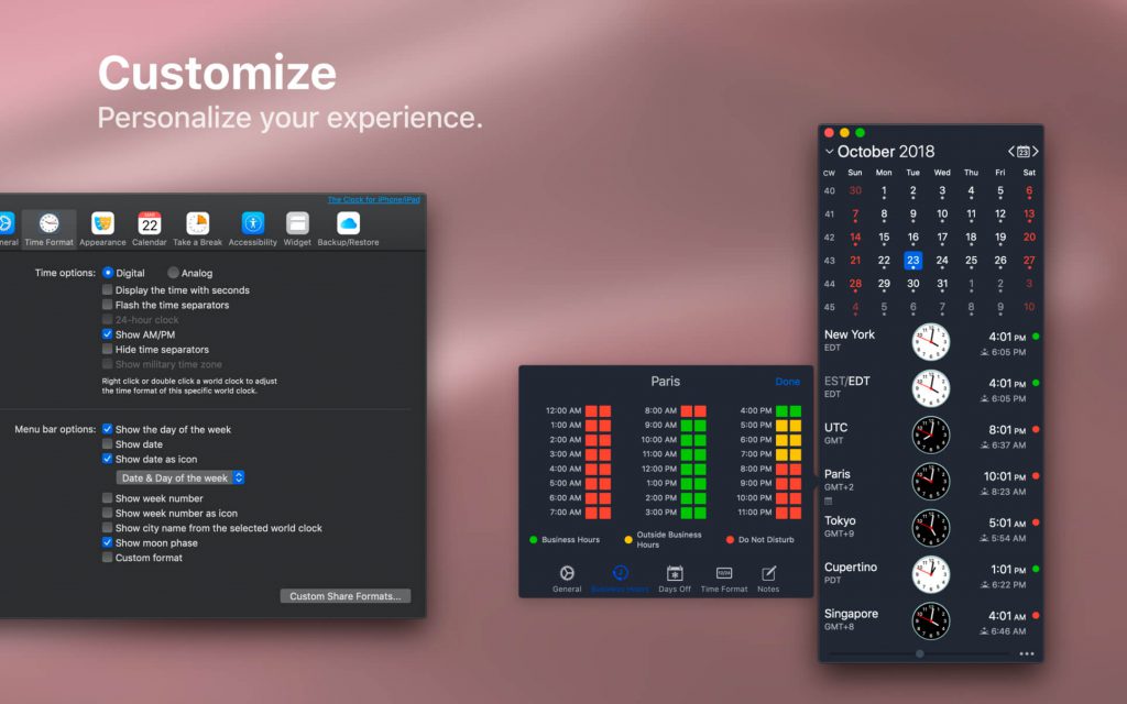 1541175843_the-clock_02-1024x640-1 The Clock – Đồng hồ thế giới trên Mac