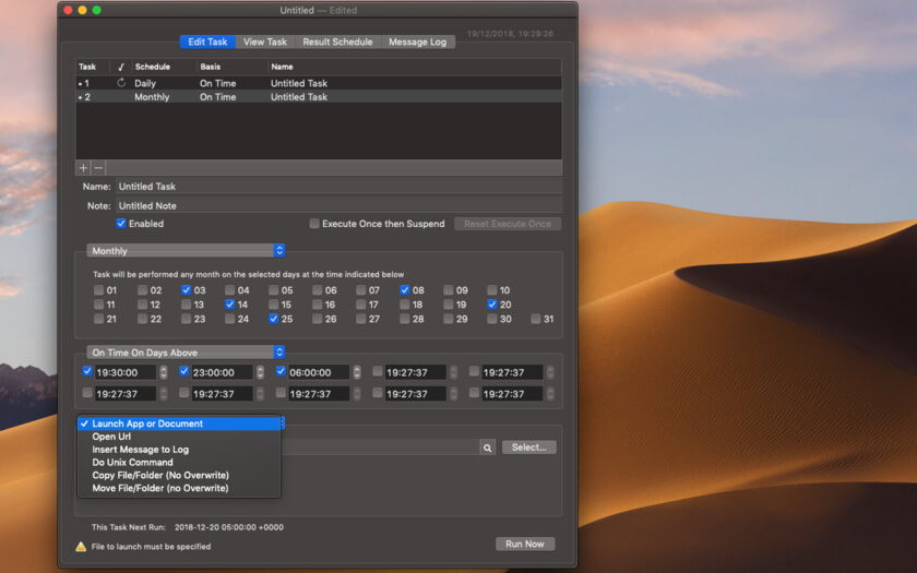1545497781_cronette_03 Cronette – Công cụ hẹn giờ thực thi một tác vụ bất kỳ