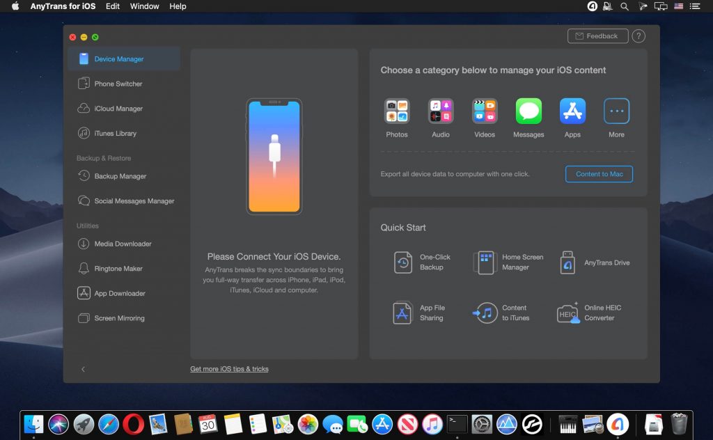 AnyTrans for iOS – Phần mềm quản lý thiết bị iOS
