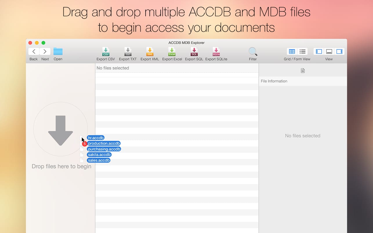 ACCDB MDB Explorer – Trình mở và đọc file Access trên Mac
