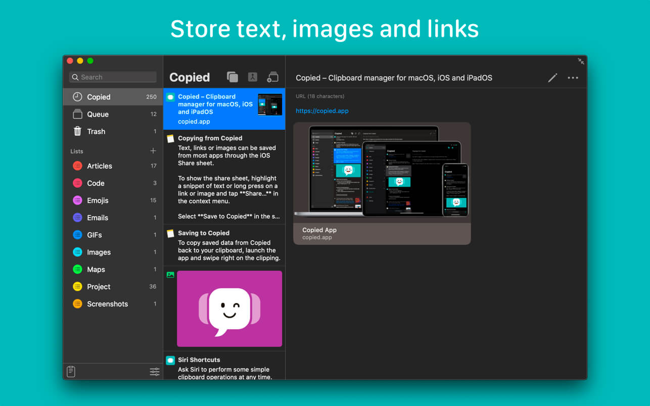 1596899364_copied_01 Copied – Trình quản lý Clipboard chuyên nghiệp
