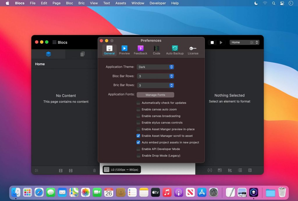 Blocs – Công cụ thiết kế Web trực quan