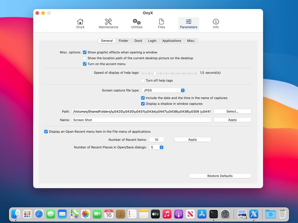[Free] OnyX – Công cụ bảo trì, chuẩn đoán và tối ưu hóa hệ thống