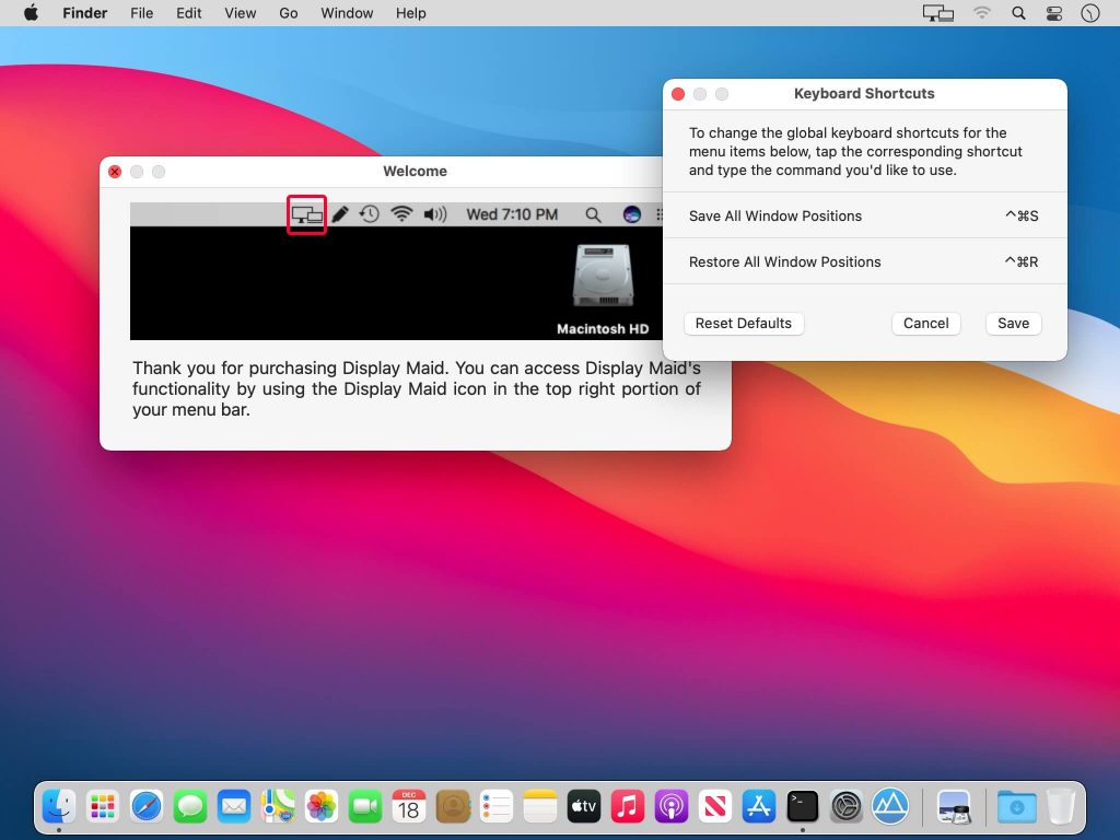 Display Maid – Lưu và khôi phục vị trí cửa sổ trên màn hình