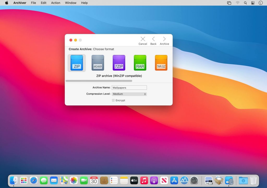 Archiver – Phần mềm nén, giải nén nhỏ gọn, mạnh mẽ