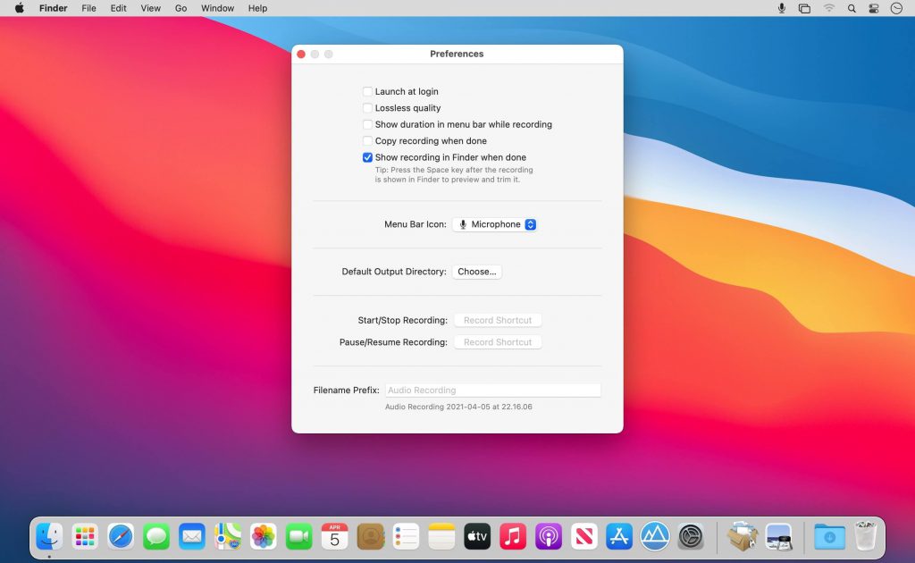 1617686341_recordia_02-1024x630-1 Recordia – Công cụ ghi âm đơn giản ngay trên Menubar