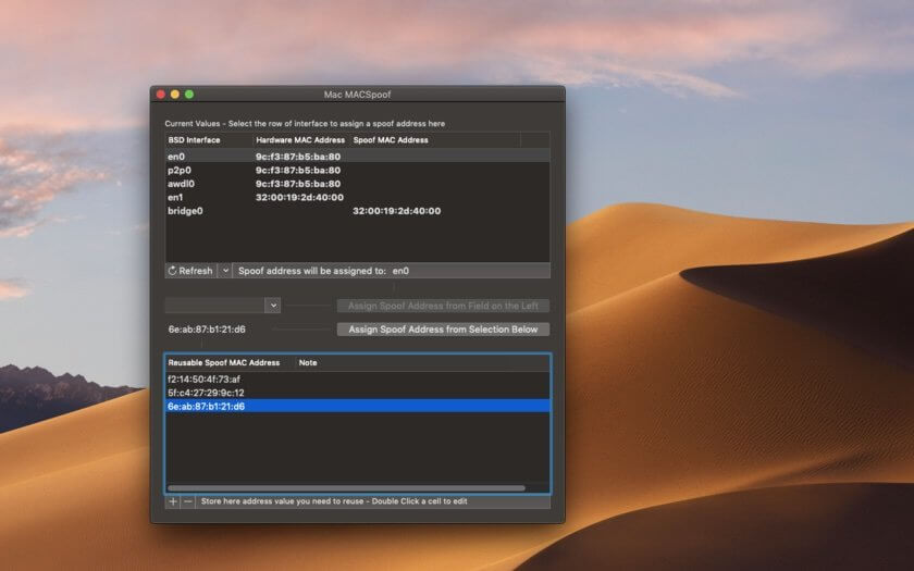 MACSpoof – Công cụ chuyên đổi địa chỉ MAC