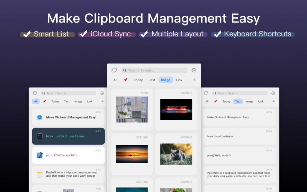 1618241164_pastenow_01-1024x640-1 PasteNow – Thêm một công cụ quản lý Clipboard trên Mac