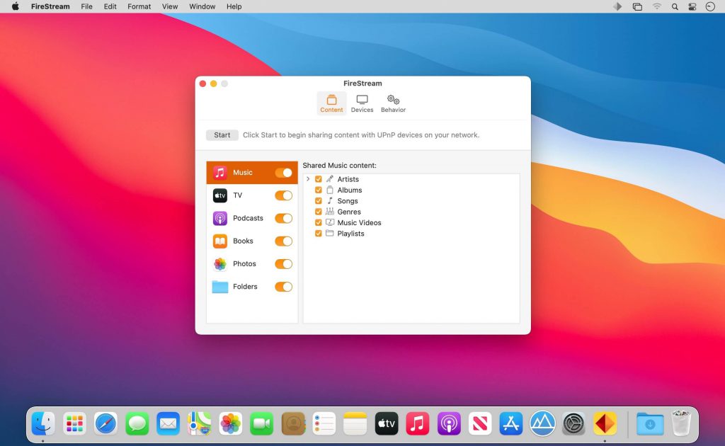 1619498965_firestream_01-1024x630-1 FireStream – Ứng dụng tạo UPnP/DLNA media server