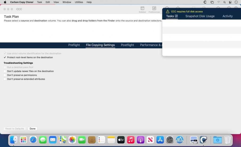Carbon Copy Cloner 6.x – Phần mềm Backup và khôi phục dữ liệu trên Mac
