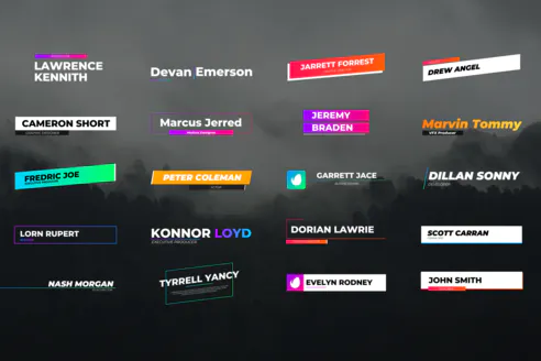 20 Creative Lower Thirds for Final Cut – 20 hiệu ứng chữ cho Final Cut