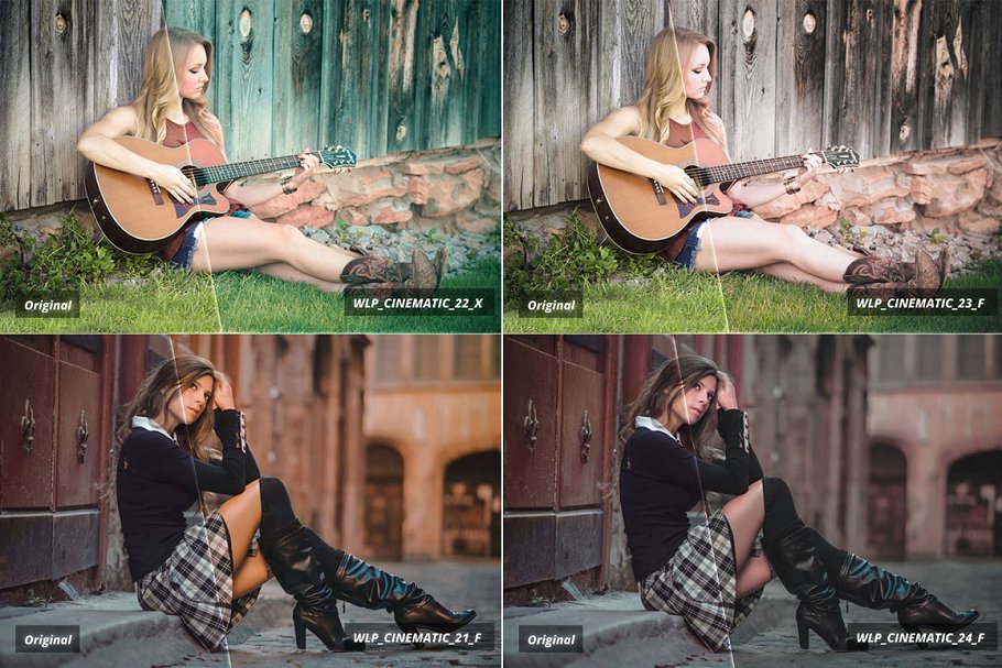 3d Luts – Cinematic Film Looks vol 1 – 25 Luts 3D màu đẹp