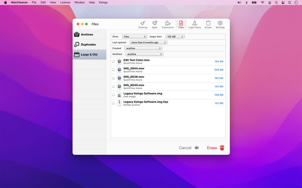5-files-1024x640-1 Maccleanse – Phần mềm dọn dẹp và tối ưu hệ thống