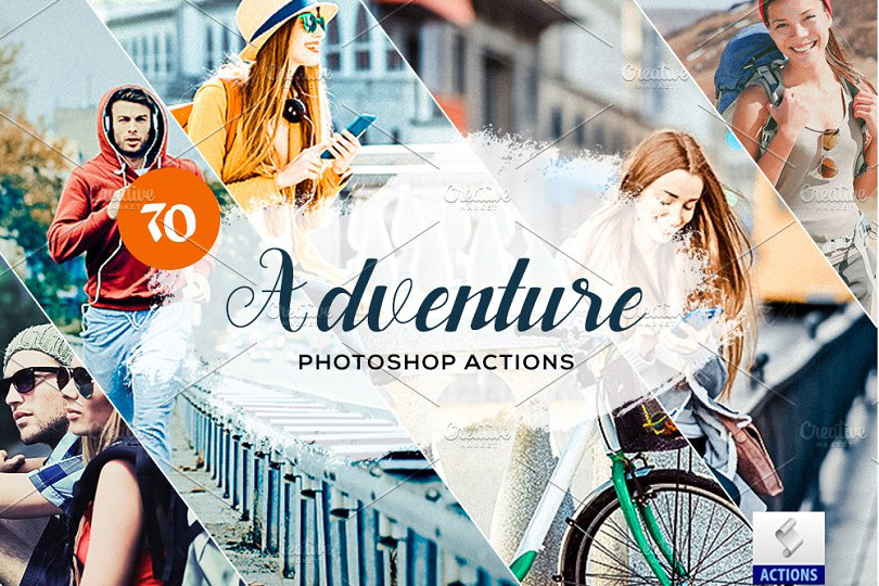 70 Adventure Photoshop Actions – Bộ 70 Action màu rất đẹp