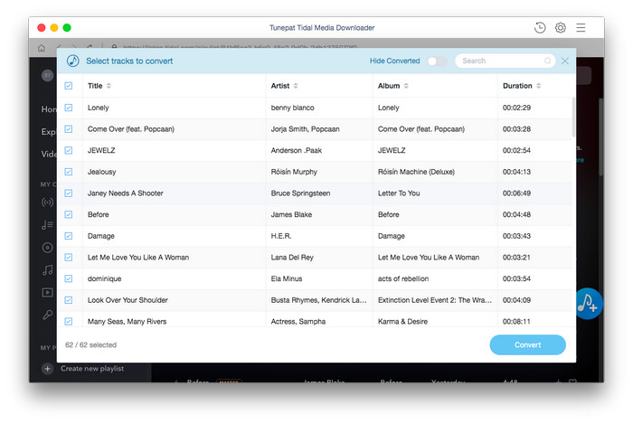 add-music TunePat Tidal Media Downloader – Công cụ tải và chuyển đổi định dạng nhạc trên Tidal
