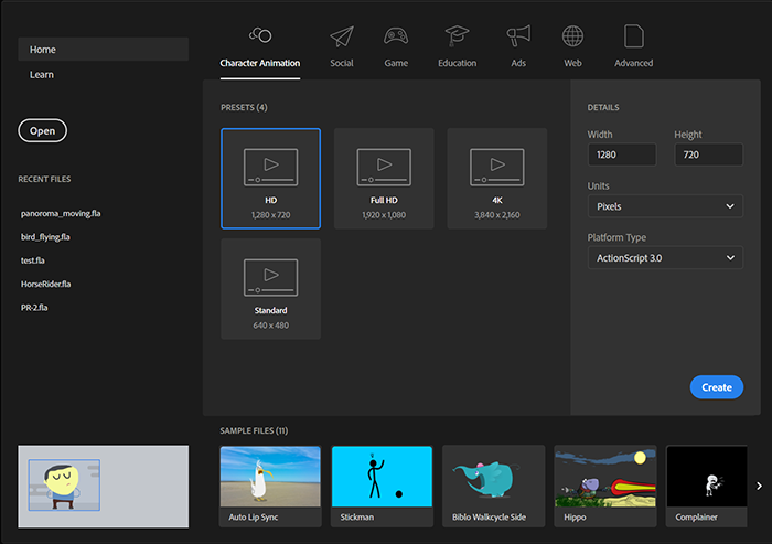 adobe-animate-cc-2019 Adobe Animate CC 2019 cho Mac – Tạo nội Dung “động” cho web