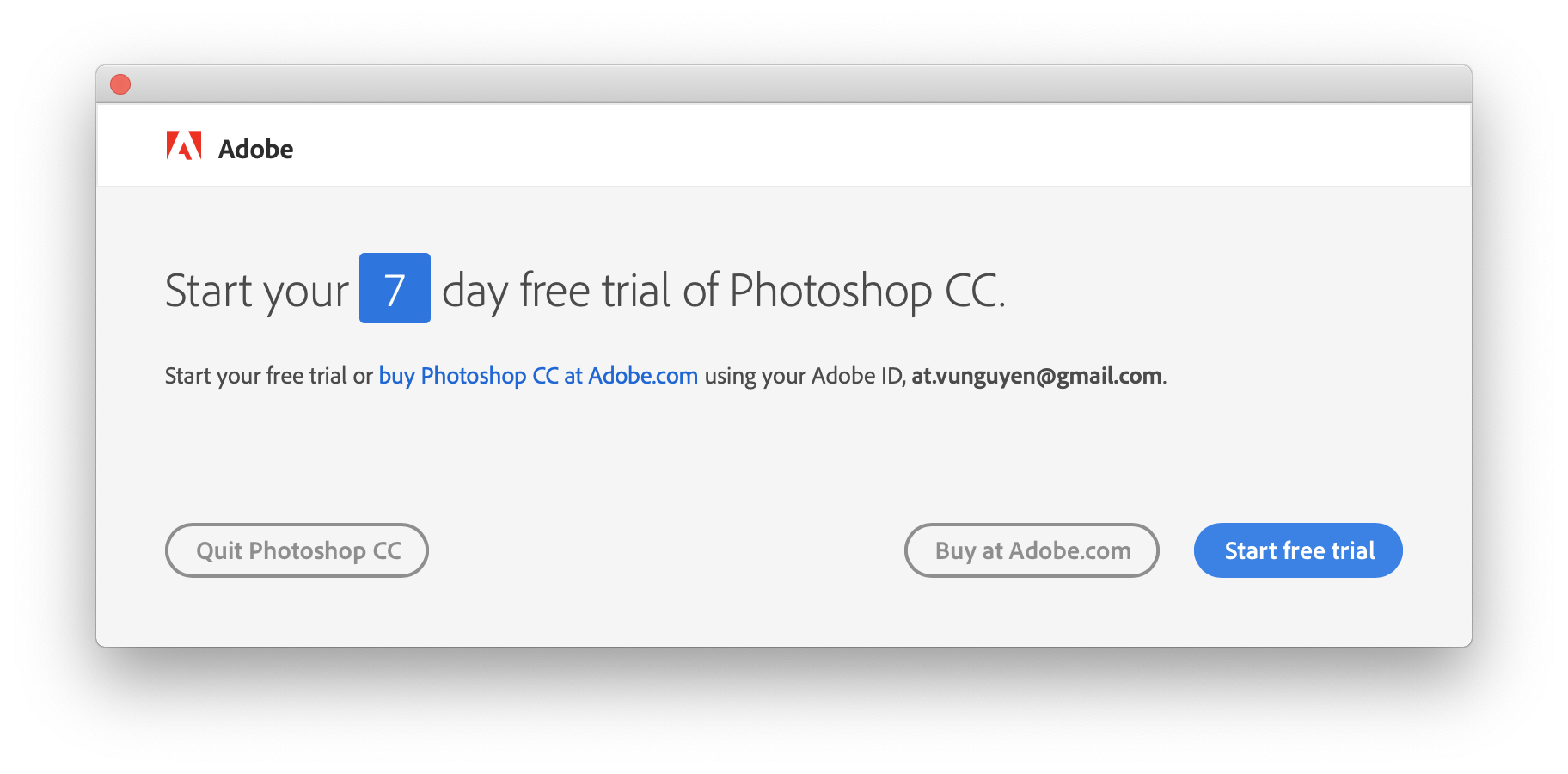 adobe-trial-7-days Adobe Photoshop CC 2019 – Ứng dụng chỉnh sửa ảnh chuyên nghiệp của Adobe