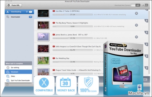 Aimersoft YouTube Downloader for Mac – Phần mềm download từ youtube cho mac