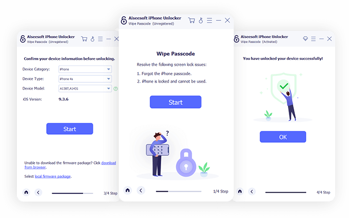 Aiseesoft iPhone Unlocker – Hỗ trợ Unlock passcode iOS