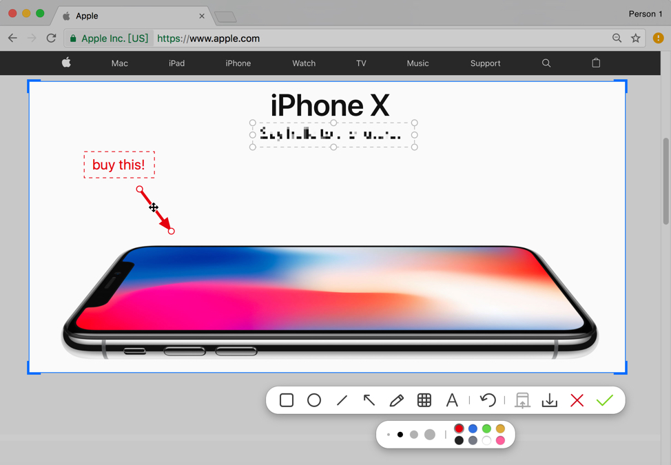 annotation_screenshot Xnip – App chụp ảnh màn hình và chú thích mạnh mẽ