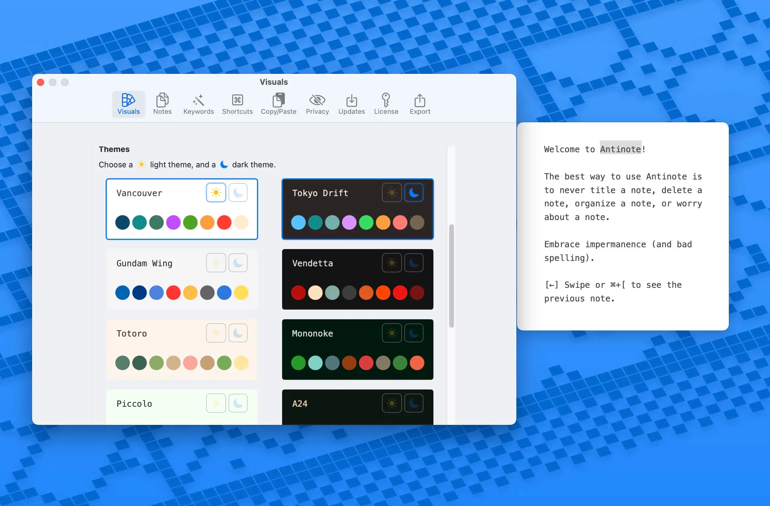 Antinote – Ứng dụng ghi chú nhanh, nhẹ, đẹp