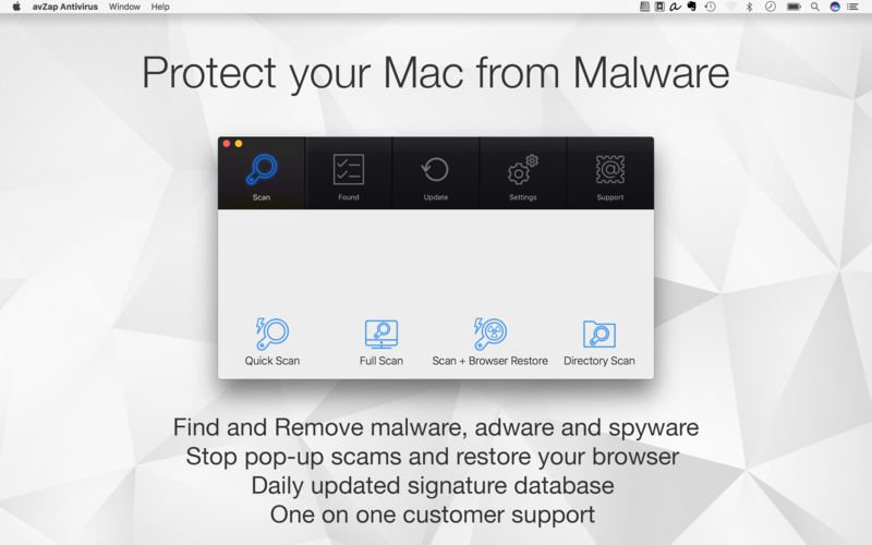 antivirus-zap23 Antivirus Zap – Phát hiện, loại bỏ phần mềm, ứng dụng độc hại trên Mac