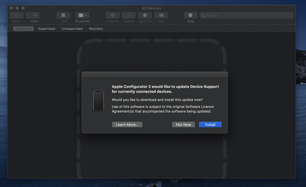 DFU + Apple Configurator 2 – Công cụ Restore, sửa lỗi firmware trên Chip Apple T2