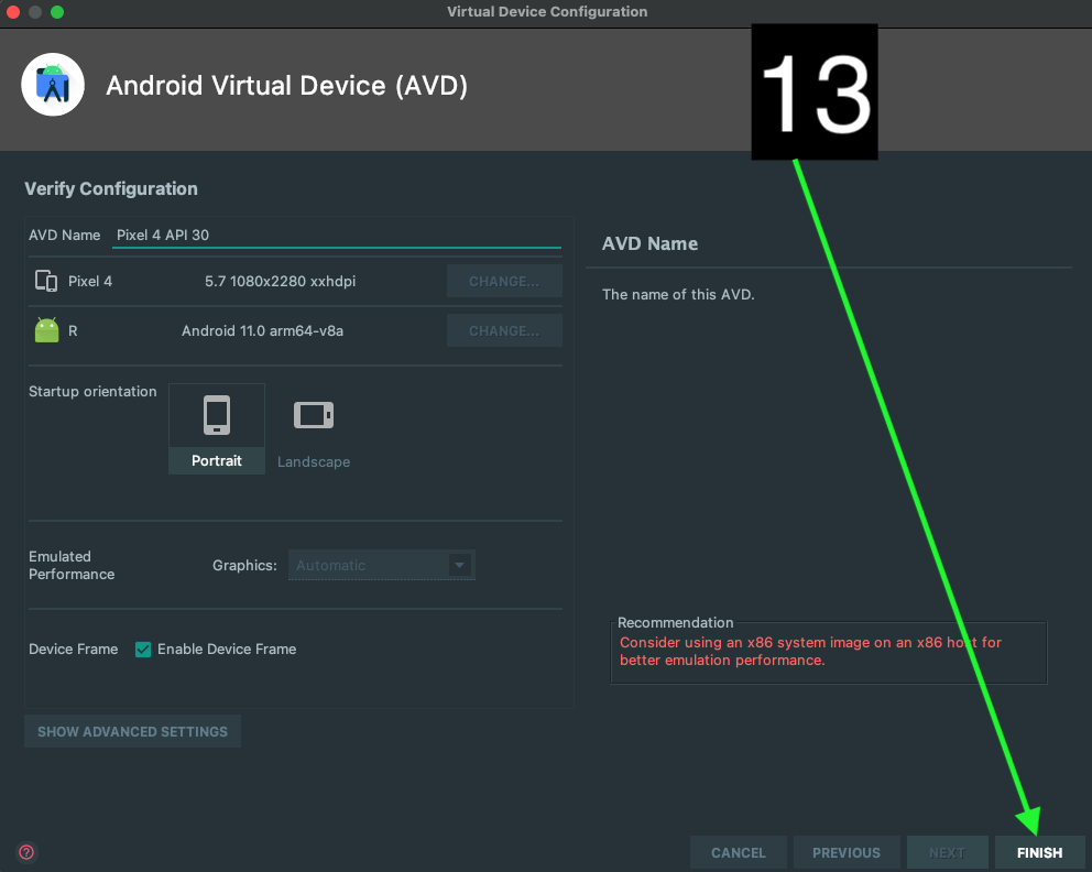asnative14 Hướng dẫn cài Android Emulator chạy native trên Apple Silicon M1