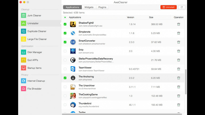 AweCleaner Professional – Ứng dụng dọn dẹp, tối ưu máy Mac