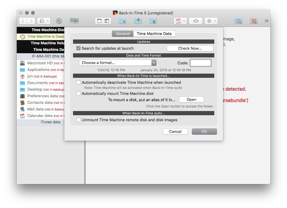 Back-In-Time – Ứng dụng giúp đọc nội dung file sao lưu bởi Time Machine