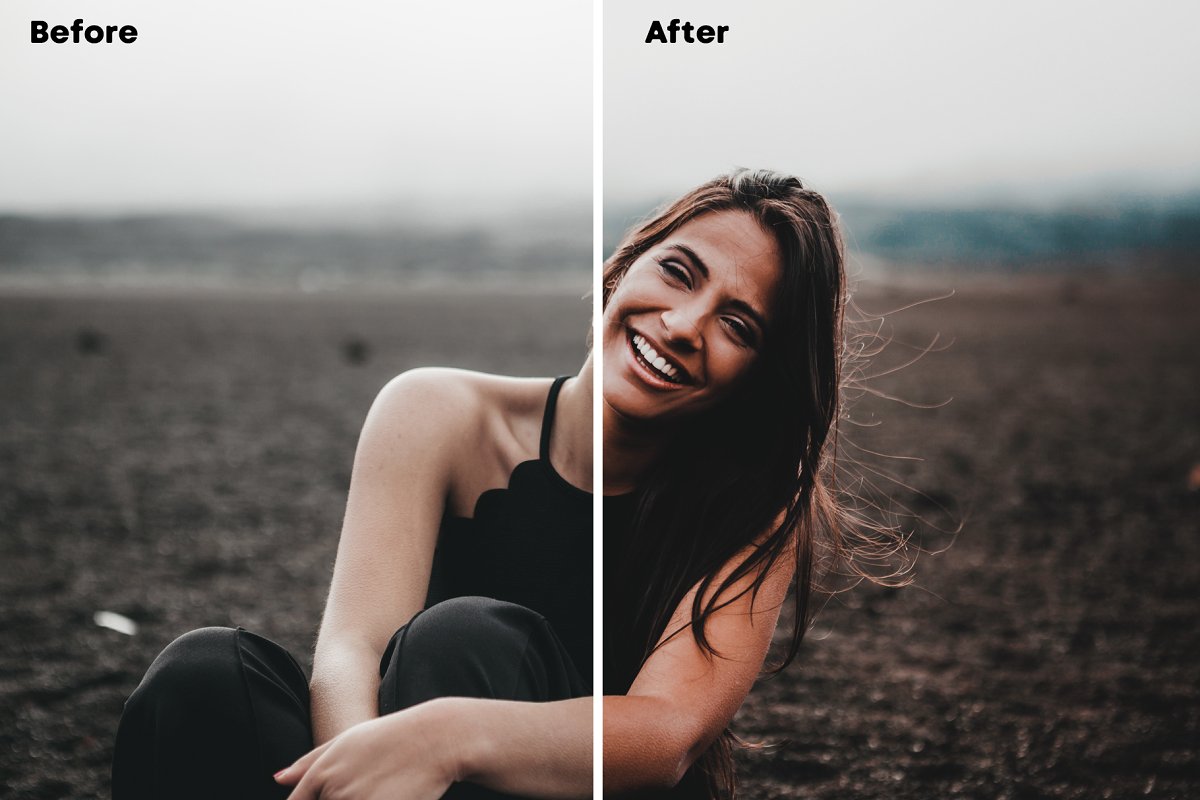 before-after-5 Cinematic LUTs Pack – Graphicriver 3335433 – Luts màu đẹp