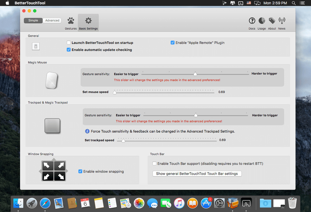 BetterTouchTool – Gán “không giới hạn chức năng” cho Magic Mouse, Trackpad
