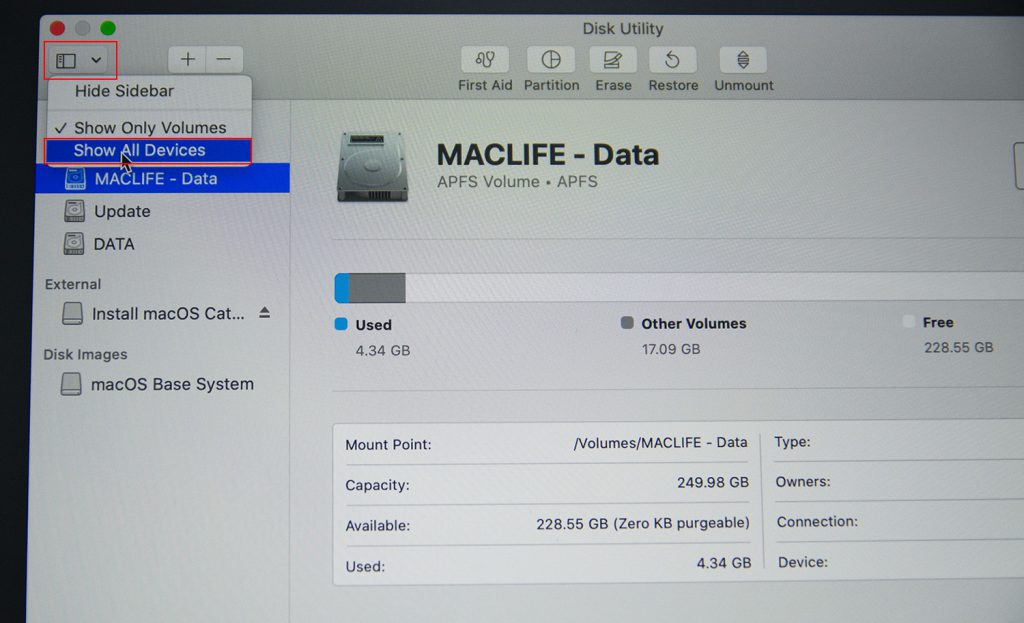 Hướng dẫn Downgrade (hạ cấp) từ macOS Big Sur xuống Catalina hoặc thấp hơn