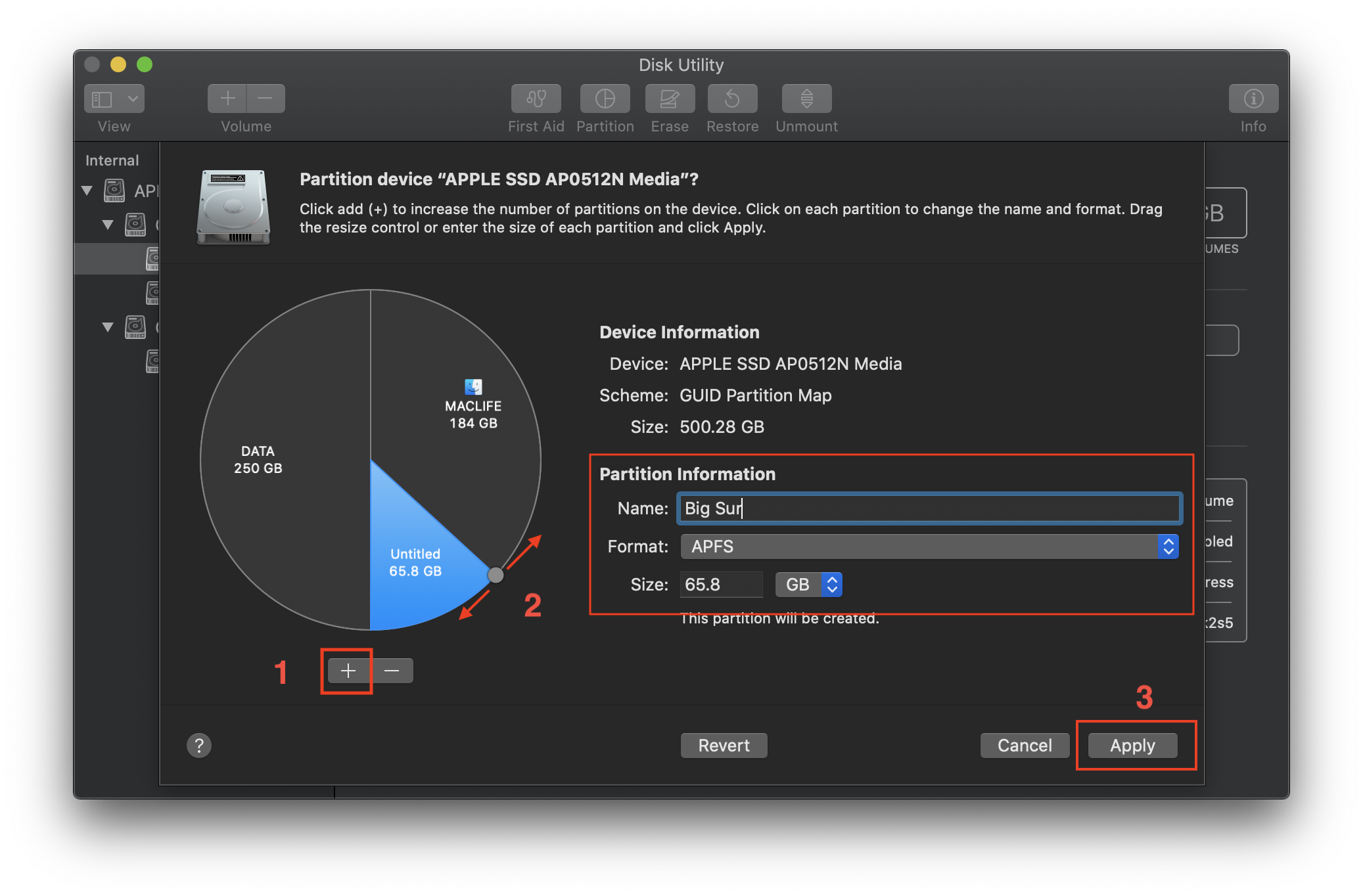Hướng dẫn cài song song Big Sur 11 và Catalina, Mojave