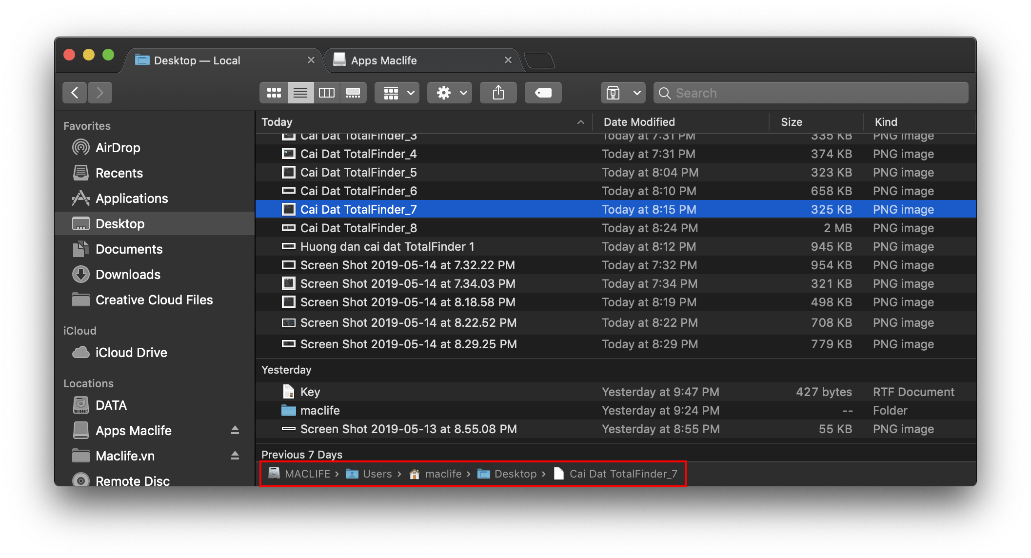 Hướng dẫn cài đặt và sử dụng Total Finder trên Mojave