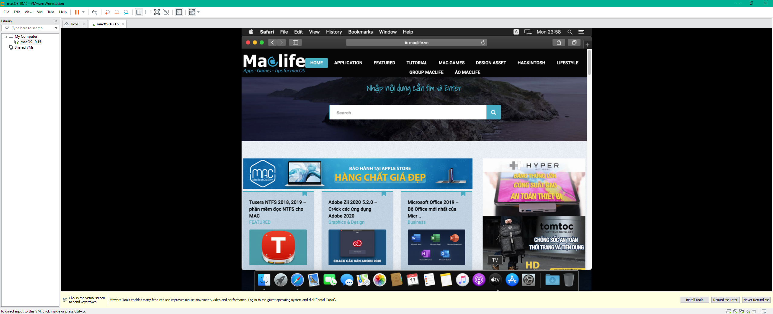 Hướng dẫn chi tiết cài Mac lên Windows với VMware Workstation mới nhất