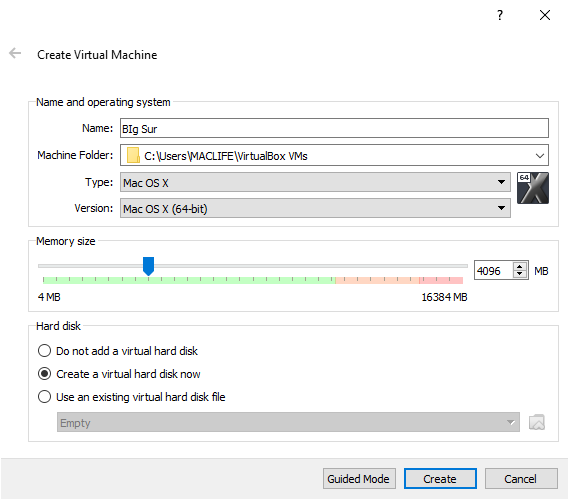 cai-win-tren-mac-virtualbox6 Hướng dẫn cài macOS Big Sur trên Windows bằng VirtualBox