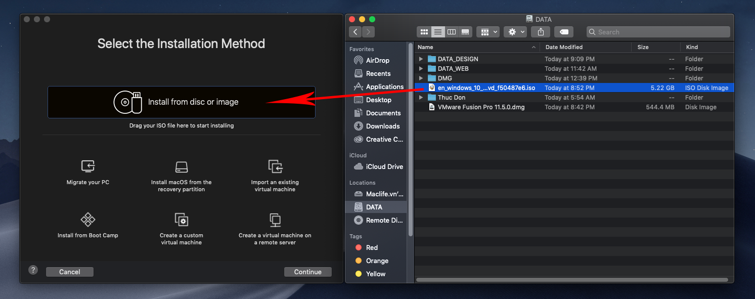 Hướng dẫn chi tiết cài Windows 10 lên Mac dùng Vmware Fusion 11