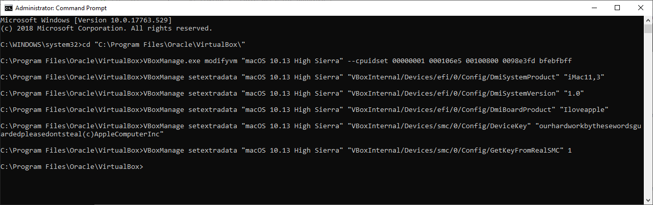 cai_mac_tren_win_virtualbox_18 Hướng dẫn cài macOS High Sierra 10.13.6 trên Windows bằng VirtualBox