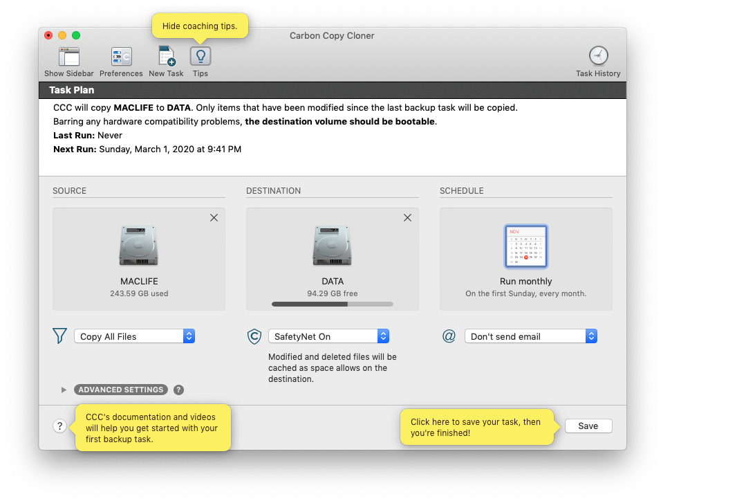 Carbon Copy Cloner 5.x – Phần mềm Backup và khôi phục dữ liệu trên Mac