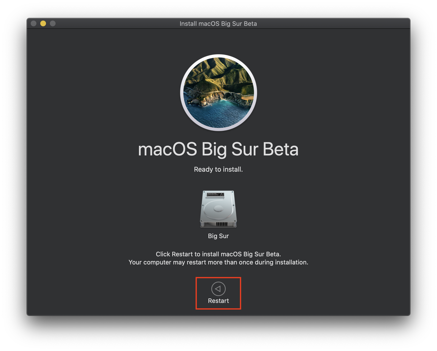 Hướng dẫn cài song song Big Sur 11 và Catalina, Mojave