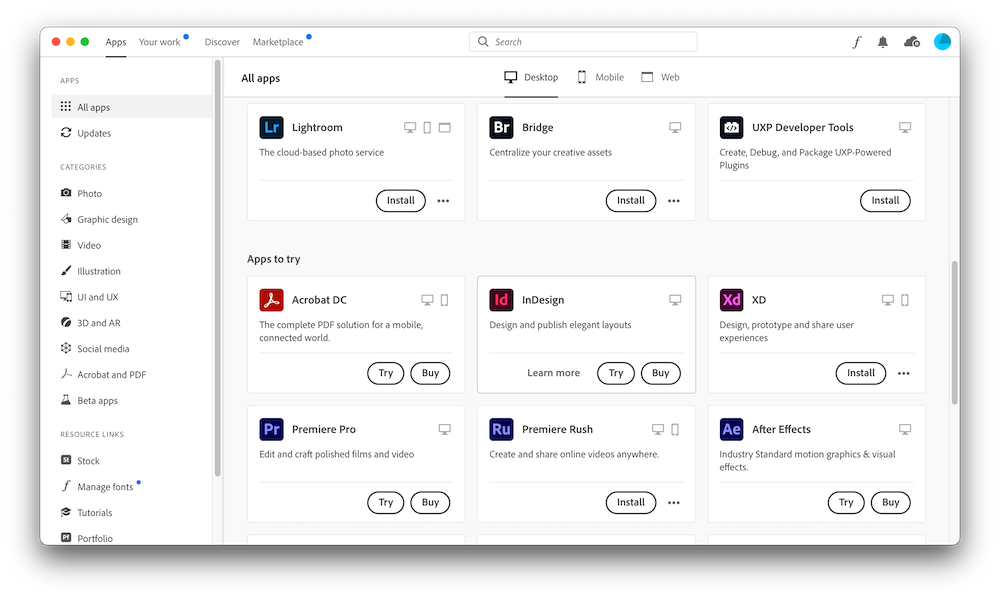 creative-cloud Cách cài và thuốc bộ Adobe 2021 bằng Adobe Zii