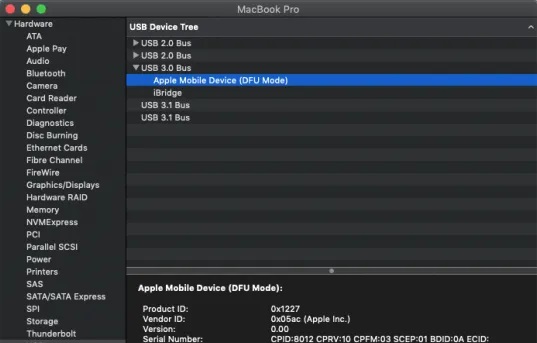 DFU + Apple Configurator 2 – Công cụ Restore, sửa lỗi firmware trên Chip Apple T2